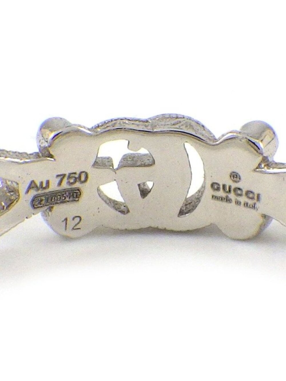 Gucci Ring Flora Double Flower Diamond 18k White Gold - Picture 4 of 7